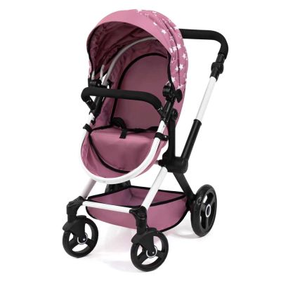 Количка за кукли XEO с чанта розова BAYER 17076AB  