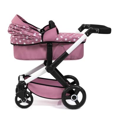 Количка за кукли XEO с чанта розова BAYER 17076AB  