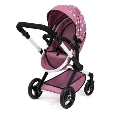 Количка за кукли XEO с чанта розова BAYER 17076AB  