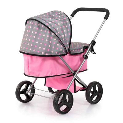 Количка за кукли GO сиво-розова BAYER 14966AA 