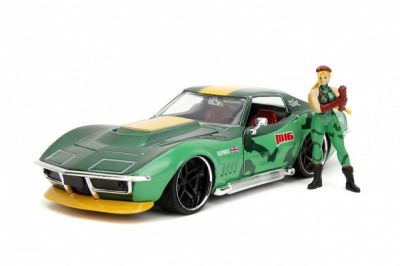Метален автомобил Chevrolet Corvette Stingray 1969 Cammy Street Fighter 1:24 Jada 30837