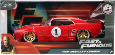 Метален автомобил Chevy Camaro 1969 Fast & Furious 1:24 Jada 36151
