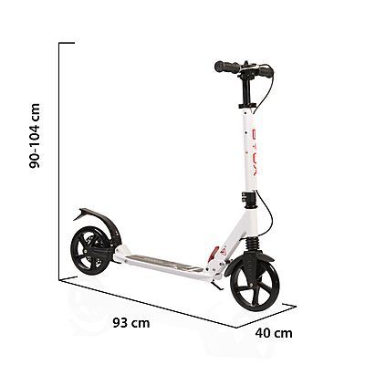 Сгъваема тротинетка Byox Plexus Limited бял