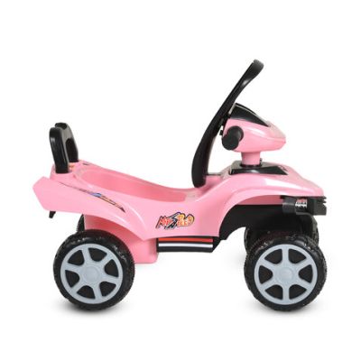 Детско атв за яздене и бутане No Fear 999 розов