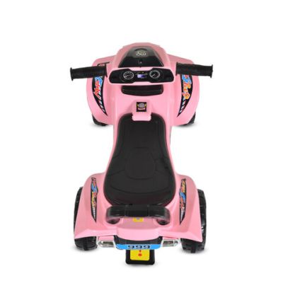 Детско атв за яздене и бутане No Fear 999 розов