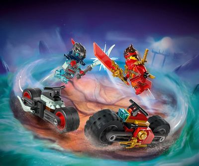 Конструктор LEGO NINJAGO 71838 Състезанието с мотоциклети на Кай