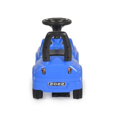 Детска кола за яздене и бутане Orlando 2022 син