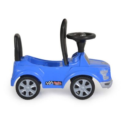 Детска кола за яздене и бутане Orlando 2022 син
