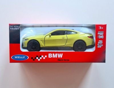Метална кола BMW M4 Welly 1:34  