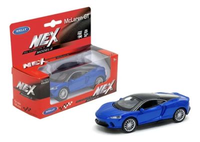 Метална кола McLaren GT blue Welly 1:34