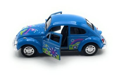 Метална количка BEETLE HARD TOP 1:34 Welly син