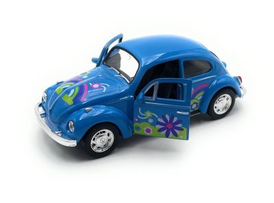 Метална количка BEETLE HARD TOP 1:34 Welly син