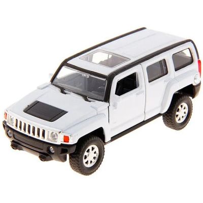 Метален джип HUMMER H3 Welly 1:34 бял