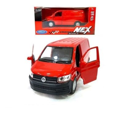 Метален бус Volkswagen Transporter T6 1:34 Welly 