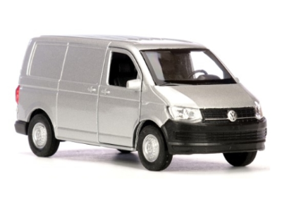 Метален бус Volkswagen Transporter T6 1:34 Welly сив