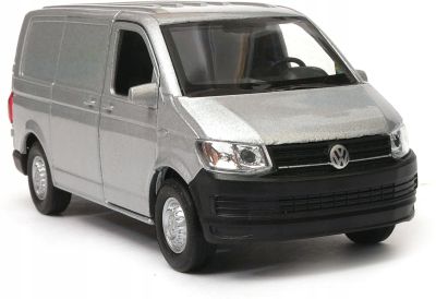 Метален бус Volkswagen Transporter T6 1:34 Welly сив