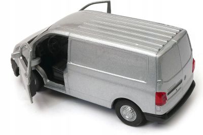 Метален бус Volkswagen Transporter T6 1:34 Welly сив
