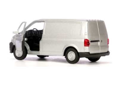 Метален бус Volkswagen Transporter T6 1:34 Welly сив