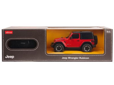Джип JEEP Wrangler Rubicon с дистанционно управление 1:24 Rastar 79500 червен