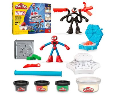 Spiderman Комплект с фигурки Спайдърмен и Венъм Play Doh Hasbro F9827
