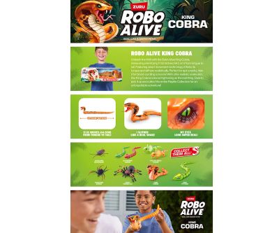 Zuru Robo Alive Кралска кобра Zuru 71137
