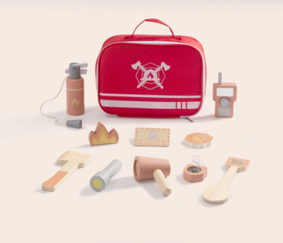 Дървен пожарникарски комплект Tooky Toy TK317N 