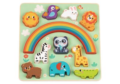Дървен пъзел и игра за баланс Animals Hi Pando HP095