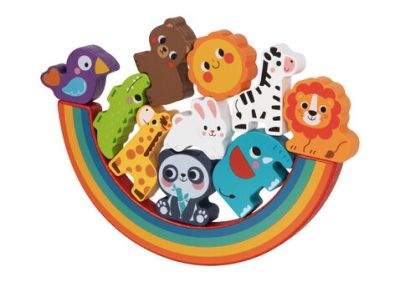 Дървен пъзел и игра за баланс Animals Hi Pando HP095