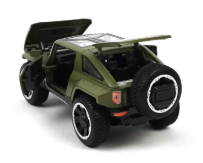 Метален джип Rhino XT със звук и светлини зелен 1:32 