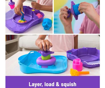 Kinetic Sand Комплект за игра кинетичен пясък Squish Motion Spin Master 6069401