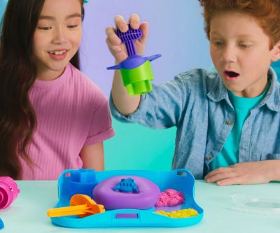 Kinetic Sand Комплект за игра кинетичен пясък Squish Motion Spin Master 6069401