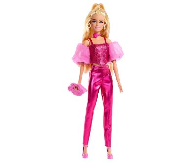 Кукла Barbie Луксозна мода бляскав розов топ и панталон Mattel JFP40 