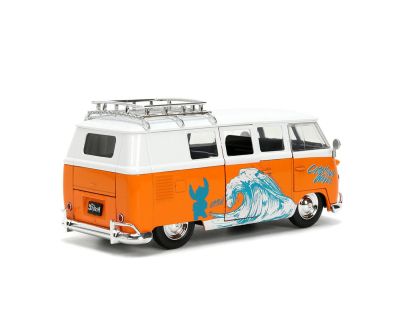 Метален автомобил VW Bus 1961с фигурка Stitch 1:24 Jada 9336340