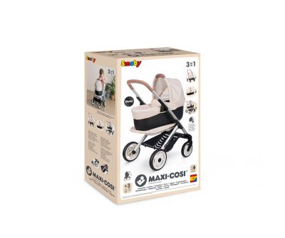 Детска количка за кукли Maxi-Cosi 3 в 1 бежова Smoby 7600253122