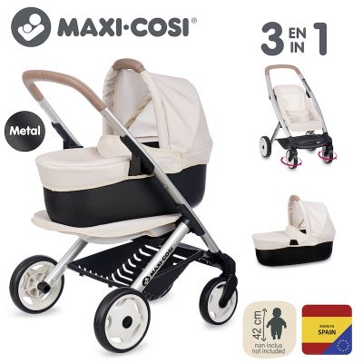 Детска количка за кукли Maxi-Cosi 3 в 1 бежова Smoby 7600253122