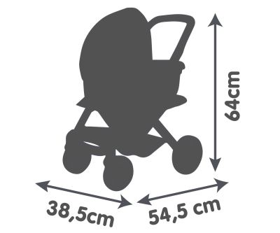 Детска количка за кукли Maxi-Cosi 3 в 1 розова Smoby 7600253121