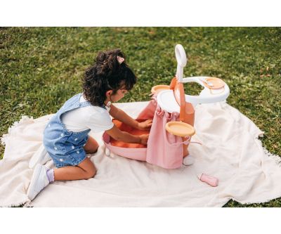 Сгъваем куфар за кукли 3 в 1 Baby Nurse Smoby 7600220392