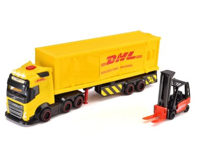 Камион с ремарке и мотокар DHL Dickie 203747018  
