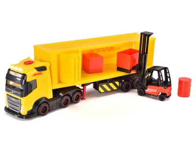 Камион с ремарке и мотокар DHL Dickie 203747018  