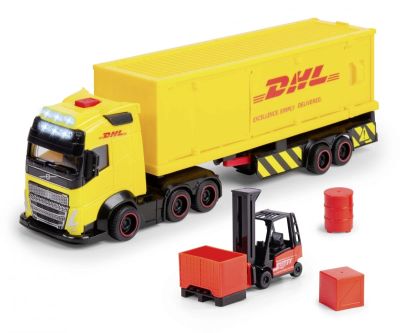 Камион с ремарке и мотокар DHL Dickie 203747018  