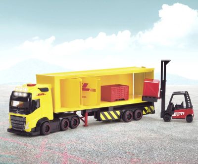 Камион с ремарке и мотокар DHL Dickie 203747018  