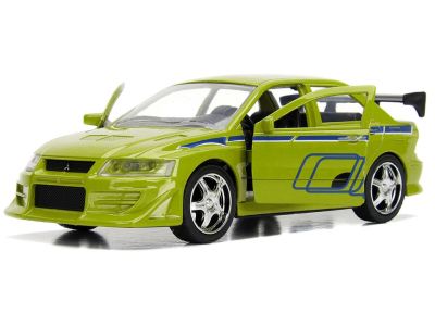 Метален автомобил Brian’S Mitsubishi Lancer EVOLUTION VII Fast & Furious 1:32 Jada 24075