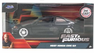 Метален автомобил Honda Civic EJ1 1993 Fast & Furious 1:32 Jada 24075