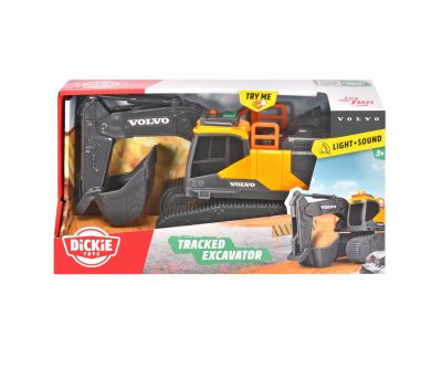 Верижен багер Volvo със звуци Dickie 203723008