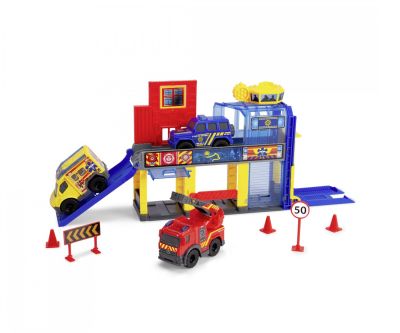 Комплект SOS станция с малки превозни средства Dickie 203713017