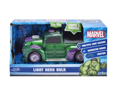 Кола със звук и светлини Marvel Light Hero Hulk Dickie 203222003  