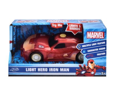 Кола със звук и светлини Marvel Light Hero Iron Man Dickie 203222002