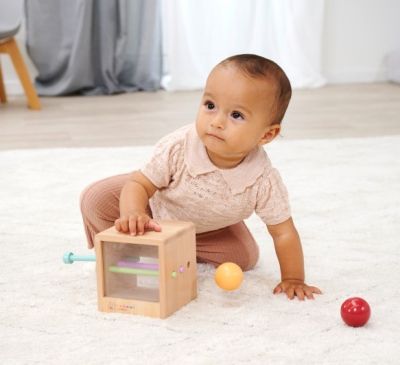 Монтесори кутия с цветни топчета Eichhorn 100006030