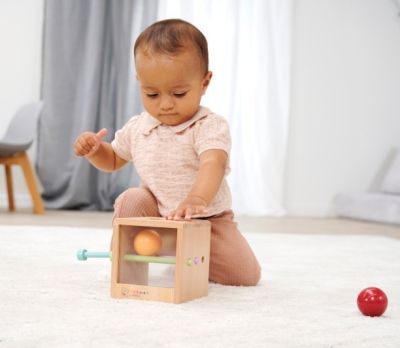 Монтесори кутия с цветни топчета Eichhorn 100006030