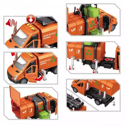 Камион за боклук със звук и светлини 666-63P